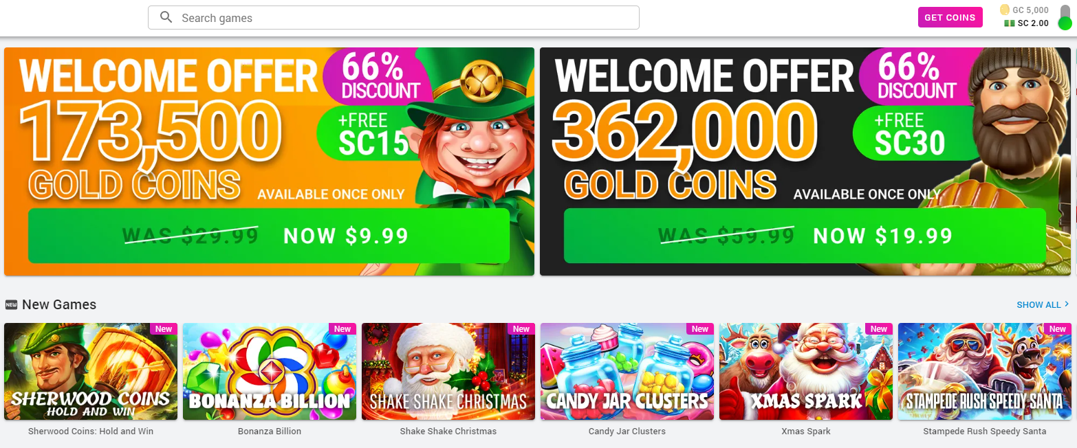 pulsz casino homepage